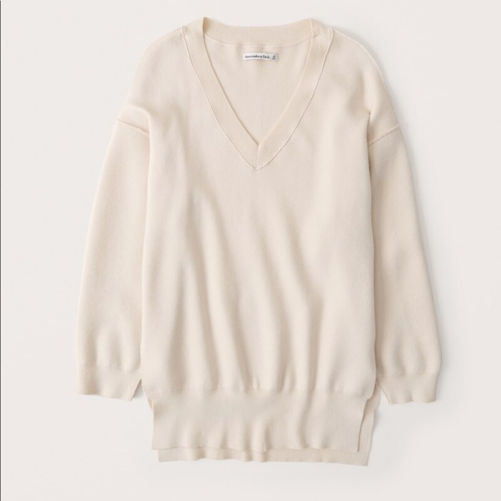 Abercrombie oversized v-neck sweater